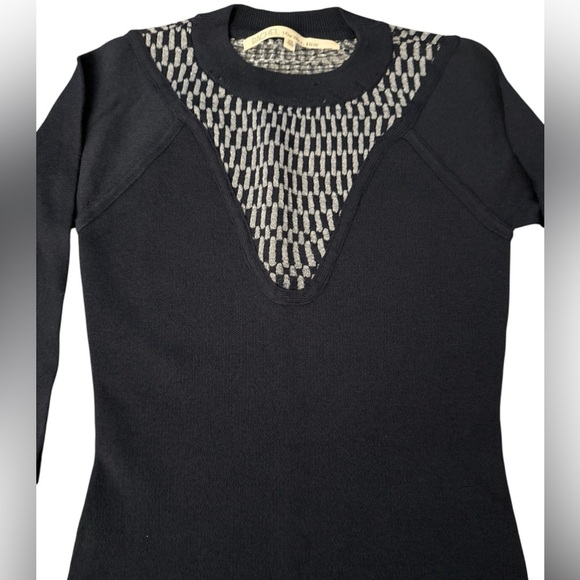 Rachel Roy Navy Blue Long Sleeve Fitted Sweater Mini Dress Size XS - Picture 4 of 8